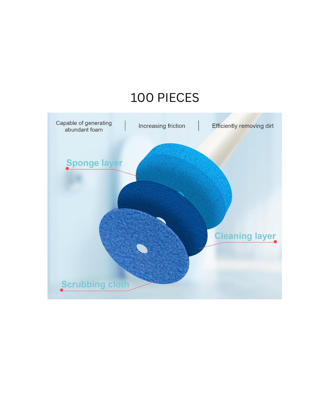 Refills for Kylo Toilet Wand (100 Count)